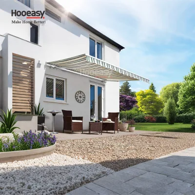 Temporary Retractable Shade Metal Outdoor Awnings and Canopies for Houses