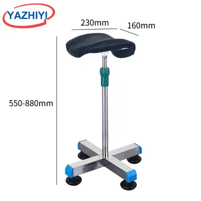 YAZHIYI Padded Medical Limb Support Stand Adjustable Height Four Anti-slip Feet Base Foot Holder For Hospital Examination