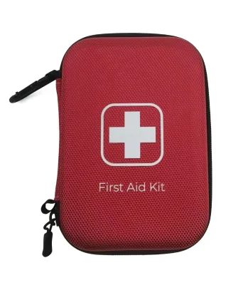 Portable Small First Aid Kit Compact Medical Kits with Compartments EVA Case for Car Home Outdoors Sports Camping