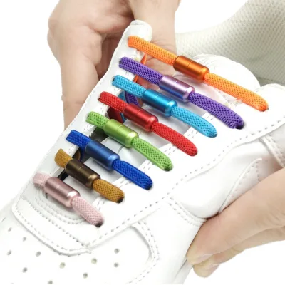 High Quality Shoelaces No-Tie Tieless Design for Sneakers Kids & Adults Black