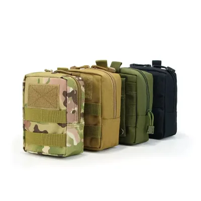 Tactical MOLLE Medical Pouch Outdoor EDC Waist Bag for Camping/Hiking 600D Nylon First Aid Organizer with Trauma Kit