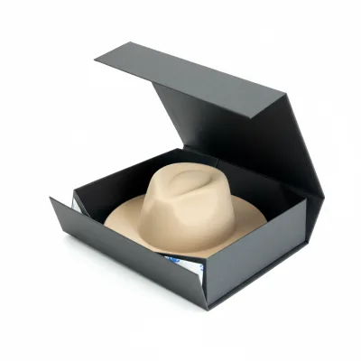 Wholesale Custom Magnetic Closure Hat Box Manufacturer Packaging Rigid Cardboard Gift Box for Fedora & Baseball Caps