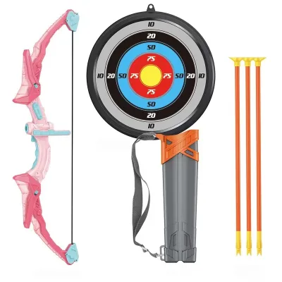 Outdoor Indoor Toy Shooting Recurve Bow and Arrows Set Targets Games Traditional Bow Archery Over 5 Years Old
