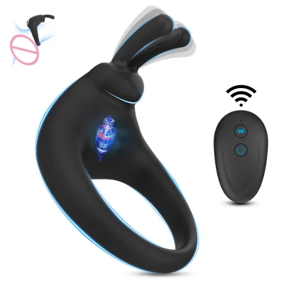 Vibrating Cock Ring Bullets Penis Ring Vibrator Male Sex Toys Mens Vibrator Adult Toys for Men Couples