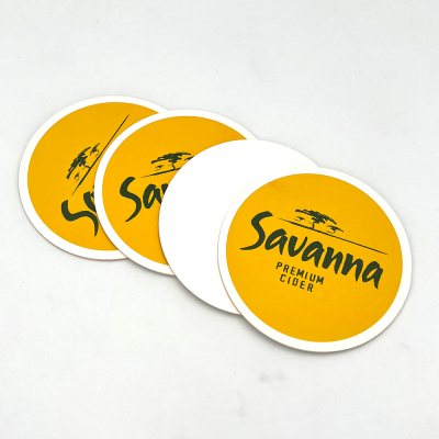 Custom Beer Drinks Marketing Design CMYK Printing Cheap Promotion Advertising Coaster