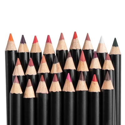 Custom Logo Rich and Creamy Lip Liner Highly Pigmented Natural Lip Liner Private Label Wholesale Lipliner for Woman and Girls