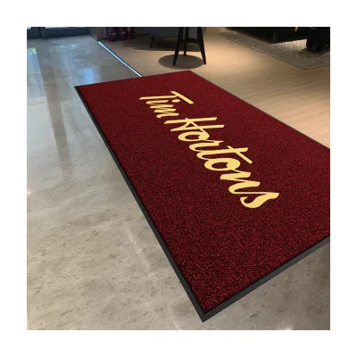 High Quality Custom Non-Slip Doormat Logo Rug for Outdoor Business Hotel Use Modern Welcome Pattern Rubber Material for Shop Bar