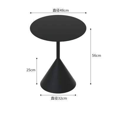Best Design Round Combination Tea Coffee Table Simple Nordic Size Milk Tea Shop European Style Metal Living Room Furniture