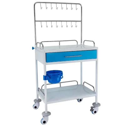 Factory Supply Hot Sale Hospital Furniture Cart Stainless Steel Infusion Trolley