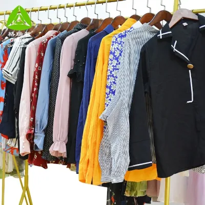 Japan Used Clothes England Second Hand Clothes Used Clothes Ladies Cotton Blouse