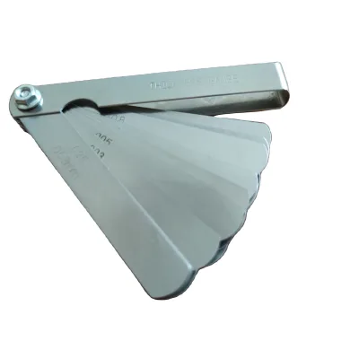 26PCS Sheet Stainless Steel Calibrator Double Metric Mark Filler Feeler Thickness Gauges