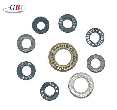 Custom Engraved logo Brass Eyelet and Grommets for Bags