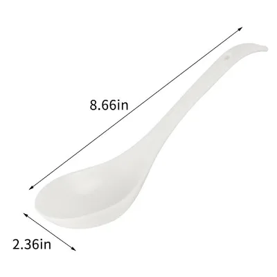 OEM Ceramic Spoon Soup Dinner Spoon Food Porcelain Customized Logo Acceptable