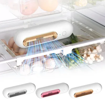 Air Ozonizer Refrigerator Negative Lon Air Purifier Deodorizer Fresh Food Preservation Deodorizing Disinfection Fridge Freshener