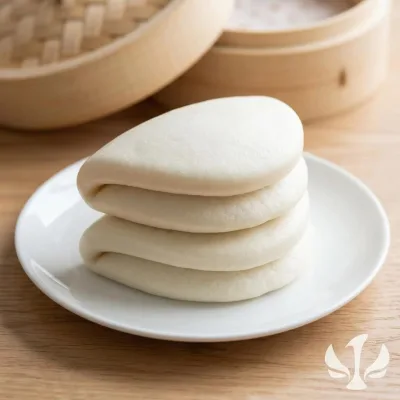 Gua Bao Chinese Steamed Lotus Leaf Bun 40g Quick Frozen Ready to Steam Wholesale OEM Factory Supply