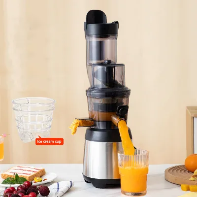 Big Mouth 600ML Cold Press Masticating Automatic Feeding Fruit Juicing Machine High Yield Juicer for Wholesale Commercial Use