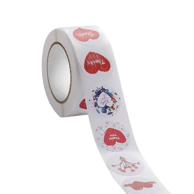 Tanabata Valentine's Day Love Sticker Roll Heart-shaped Sticker Sealing Sticker