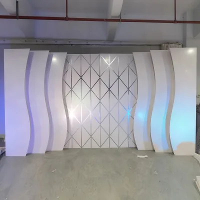 Customize Luxury Newest Large Wedding Stage Decoration Backdrop Acrylic Backdrop for Wedding Event Decoration