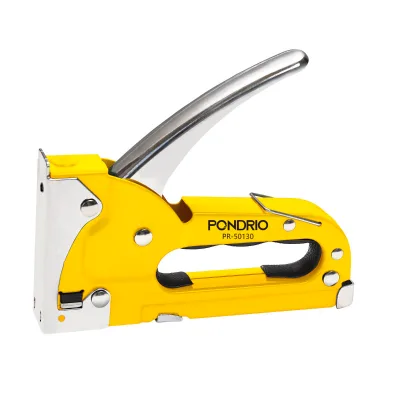 Custom High Quality All-Steel Manual Heavy Duty Nail Gun Tool Quick Nailing Hand Tacker for Advertising Installation