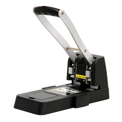 Heavy Duty 80mm Manual Paper Punch with 2 Holes for Office Documents and Cards