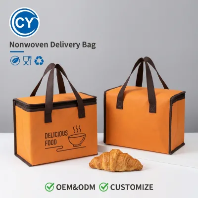 Reusable Insulated PP Cooler Thermal Bag for Food Delivery Customizable Personalized Insulated Lunch Bag with Your Custom logo