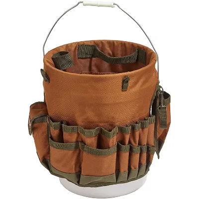 Custom Logo Household Bucket Garden Carpenter Tool Bag Garden Tool Organizer Bag