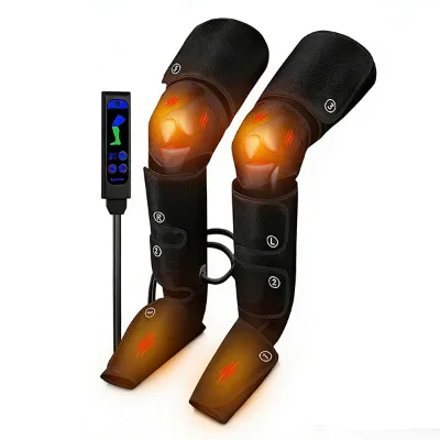 Recovery Sport Equipment Boot Pressure Massage Therapy System Heating Physiotherapy Timing Control Air Compression Leg Massager