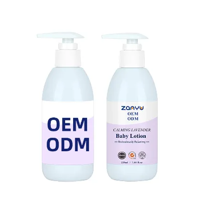 Private Label Calming Lavender Baby Lotion 220ml Non-Greasy Body Lotion with Relaxing Long-Lasting Moisture