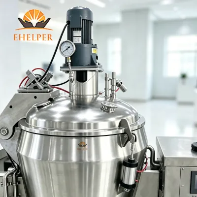 Vacuum Cheese Melting & Cooking Kettle Anti-Oxidation Defoaming High Shear Emulsifying Pot PLC for Mayonnaise Ketchup Chickpea