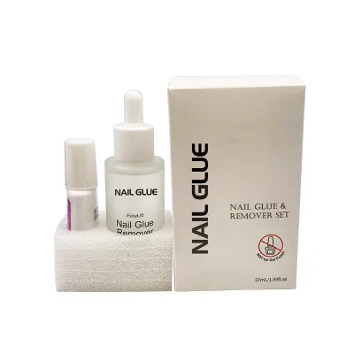 Easy Peel Remover Non-Drying Nourishing Formula Vegan Cruelty-Free and Hypoallergenic Nail Glue Removerc Nail Glue Remover