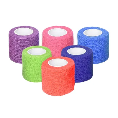 Self Adhesive Bandage Wraps Skin Latex Free Self Adherent Wraps for Sports Wrist Ankle and Swelling Athletic Tape Factory Fuluo