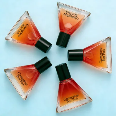 Wholesale 15ml Triangular Glass Perfume Spray Bottles Luxury Empty Fragrance Atomizer for Travel & Sample
