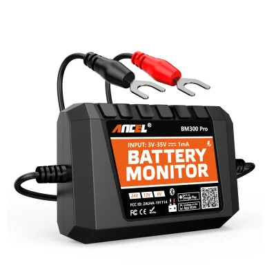 ANCLE BM300 PRO 2025 IP67 6V 12V 24V Battery Charge & Discharge Analyzer EV Car Diagnostic Tool with AMP Testers