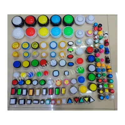 Top Quality Push Buttons for Arcade Machines Various Sizes Lots Shapes Illuminated RGB Switch Skill Game Machine Buttons