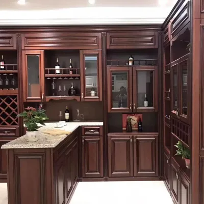 Whole House Custom Wood Kitchen Cabinet Wardrobe Wine & Shoe Cabinets Locker-Durable High-end Storage Solutions