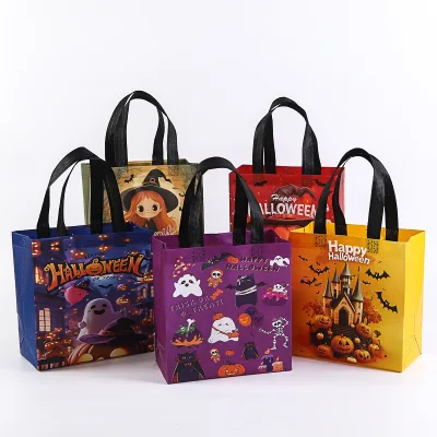 Cross border Halloween non-woven bag, candy bag, gift packaging bag, pumpkin party non-woven tote bag