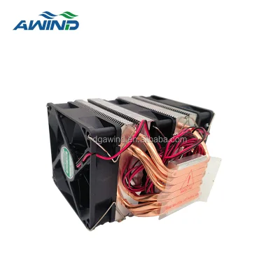 Mini Triple Fans Gpu Heatsink 1u Passive Heat Sink Think Cooler for amd Am4 Intel Cpu Bracket Socket Lga 1150 Lga1700 Radiator