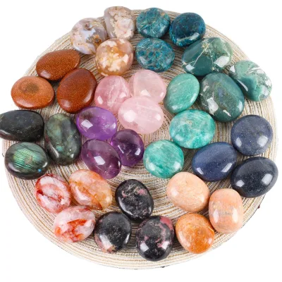 Natural Mixed Material Crystal Tumbles Crystal Small Palm Healing Stone