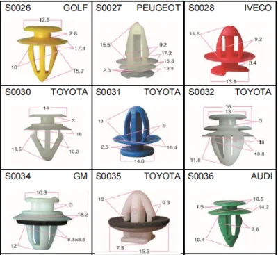 500pcs Universal Nylon Auto Clips for Toyota Honda Bumper Door Panel Trim Rivets