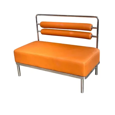 Wholesale Modern French Restaurant Furniture Customized Leather Sofa Booth Seating Chairs Wood/Dining Table Set Coffee Shops
