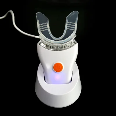 Small Order Support With White Plain Box Home Use Teeth Whitening Lamp Private Logo Sonic Vibrator Dental Vibration Device