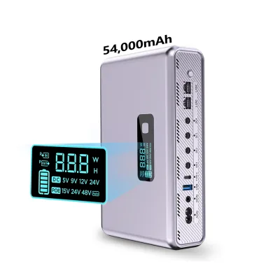Mini Portable Ups USB 5V 9V 12V 54000mAh DC Mini UPS for Wifi Router Modem Backup CCTV Camera Home Uninterruptible Backup