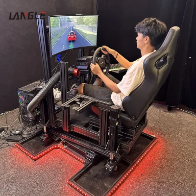 Full 6 Axis Aluminium Racing Motion Simulator Stand Minimalist Structure Quick Assembly Professional Driving Simulation Rig