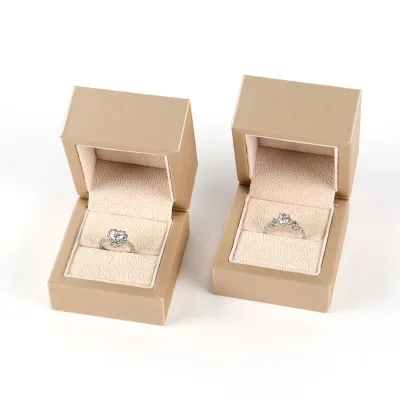 Hot Sell Jewelry Storage Display Ring Gift Box Christmas Gift Paper Leather Jewelry Ring Organizer Box Fine Jewelry Rings Box