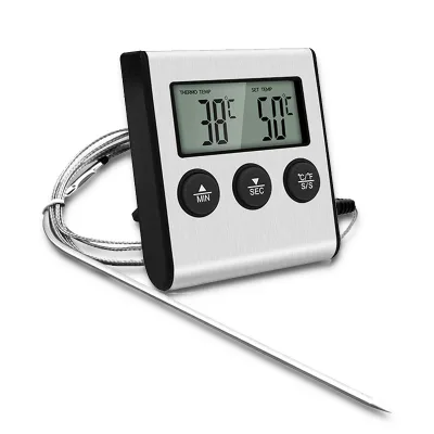 DD1406 Outdoor Digital Cooking Temperature Meter Food Stainless Steel Probe Kitchen BBQ Grill Meat Smoker Oven Thermometer