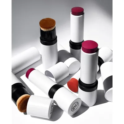 New Design Vegan Blush Stick Natural Waterproof Moisturizer Matte Cream Blush Private Label 5 Color Blush Stick With Brush