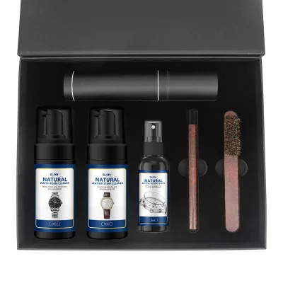 Professional Watch Cleaning Kit Crystal & Leather Care Solution Ammonia-Free PH-Balanced for All Luxury Metal Watches