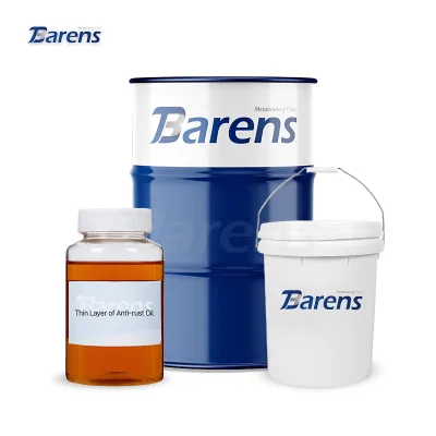 Barens R7018 Industrial High-Performance Thin Layer Brown Anti-rust Oil Soft Transparent Liquid 1 Year Anti Rust for Metal Parts