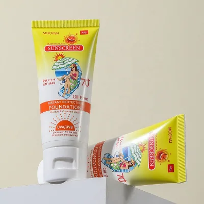 Private Label Anti-UV Sunblock Whitening Sun Protection Cream Lotion Sweatproof SPF 50 70 90 Sunscreen for Face & Body