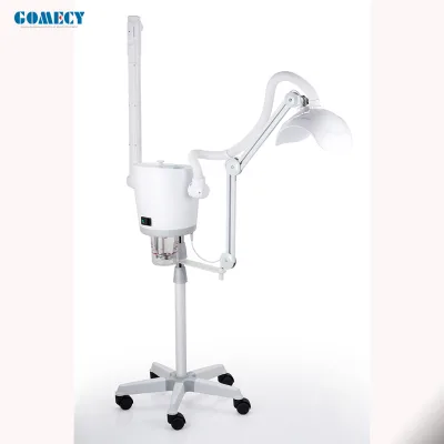 Gomecy 3 in 1 Hot and Cold Spray Facial Steamer PDT Double Tube Portable Adjustable Height Beauty Instrument Skin Care Tool